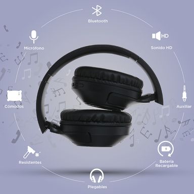 Audifonos De Diadema Modelo L36 Negro