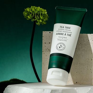 Crema Exfoliante para Espalda y Cara Tea Tree 100grs