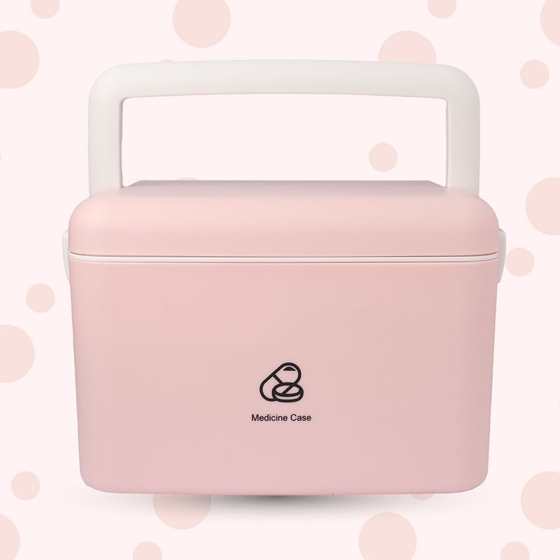 Organizador-De-Plastico-Para-Medicina-De-Dos-Capas-Rosa-5-12686
