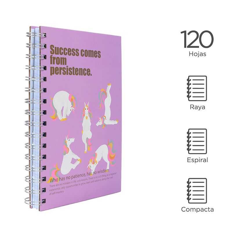 Cuaderno-Argollado-Hoja-Rayada-A5-School-Season-Series-Yoga-Unicornio-120-Hojas-2-12970