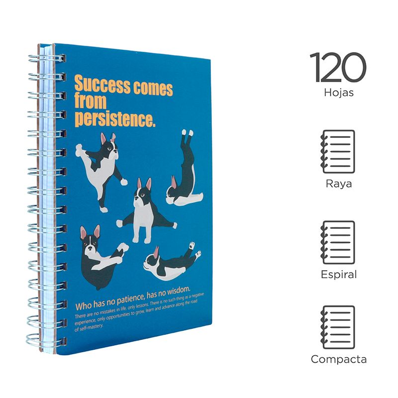Cuaderno-Argollado-Hoja-Rayada-A5-School-Season-Series-Yoga-Perro-120-Hojas-2-12969