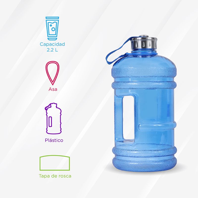 Botella-de-Plastico-Cool-de-Agua-Fria-de-Gran-Capacidad-con-Asa-y-Correo-para-Deportes-Azul-2-2-L-2-12801