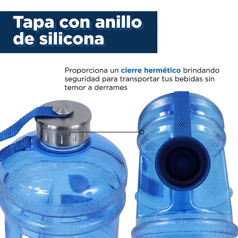 Botella-de-Plastico-Cool-de-Agua-Fria-de-Gran-Capacidad-con-Asa-y-Correo-para-Deportes-Azul-2-2-L-3-12801