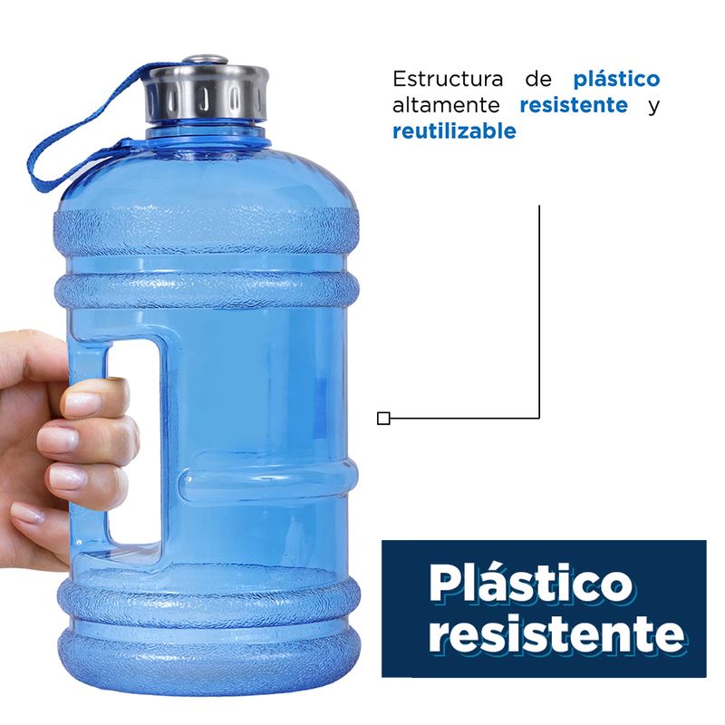 Botella-de-Plastico-Cool-de-Agua-Fria-de-Gran-Capacidad-con-Asa-y-Correo-para-Deportes-Azul-2-2-L-5-12801