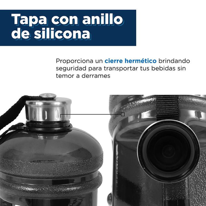 Botella-de-Plastico-Cool-de-Agua-Fria-de-Gran-Capacidad-con-Asa-y-Correo-para-Deportes-Negro-2-2-L-3-12802