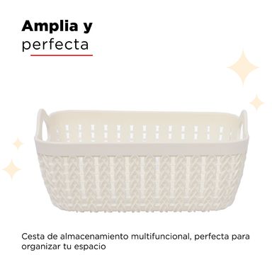 Organizador De Plastico Blanco S 4 Pzas