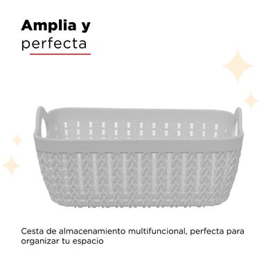 Organizador de Plastico Gris S 4 Pzas