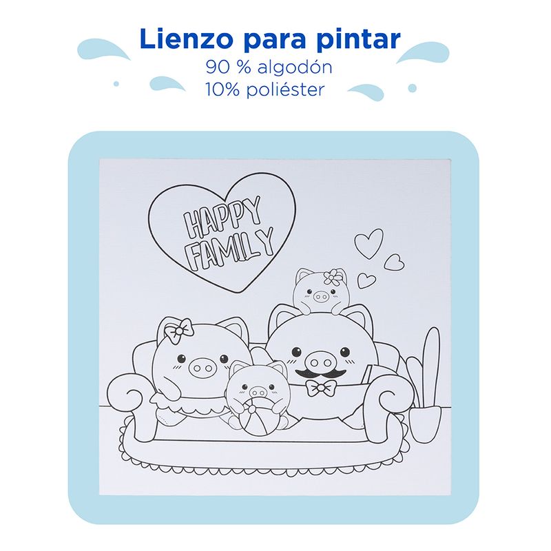 Kit-de-Pintura-con-6-Colores-y-2-Pinceles-Familia-de-Cerdo-2-12839