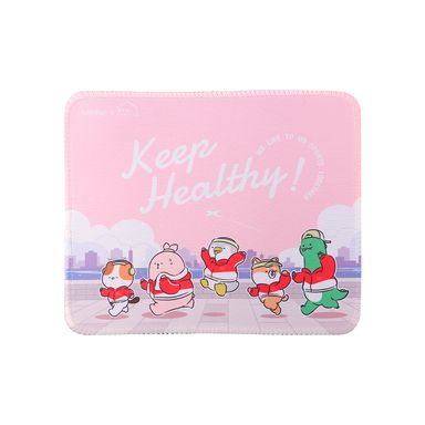 Mouse Pad Cuadrado Mini Family Sports Rosa