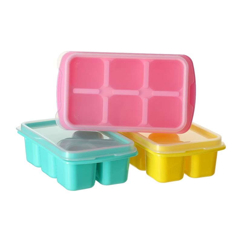 Bandeja Para Cubo De Hielo Rainbow 6 Cubos 3 Pzas