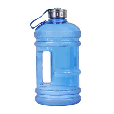 Botella de Plastico Cool de Agua Fria de Gran Capacidad con Asa y Correo para Deportes Azul 2.2 L