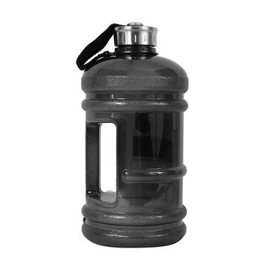 Botella de Plastico Cool de Agua Fria de Gran Capacidad con Asa y Correo para Deportes Negro 2.2 L