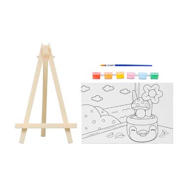 Kit de Pintura Mini Cm con 6 Colores y 1 Pincel de Hongo