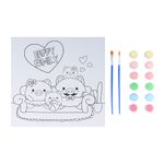 Kit-de-Pintura-con-6-Colores-y-2-Pinceles-Familia-de-Cerdo-1-12839