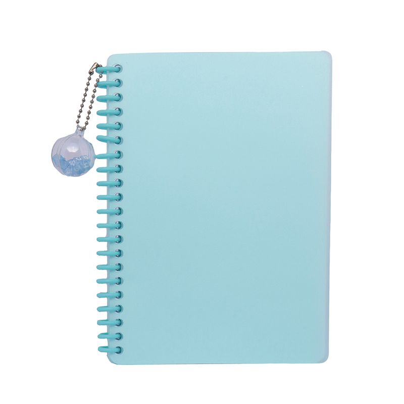 Cuaderno Liso Argollado Cian