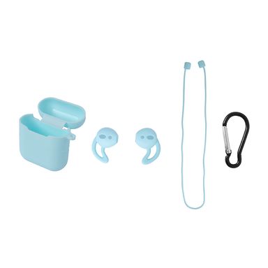 Kit de Accesorios para Airpods Estuche  Protector Azul