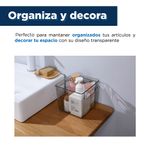 Organizador-De-Plastico-Cuadrado-Transparent-Series-Gris-Transparente-S-4-12679