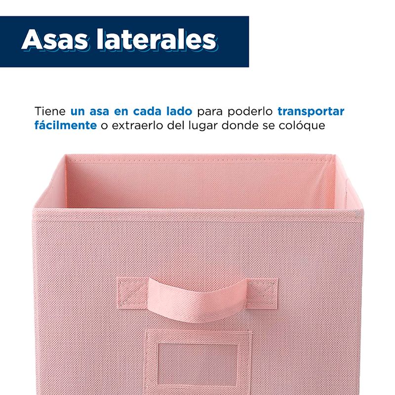 Organizador-De-Tela-De-Color-Solido-Azul-Rosa-5-12707