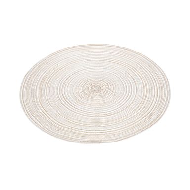 Individual para Mesa Redondo Trenzado Beige