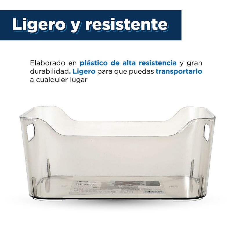 Organizador-de-Plastico-Transparent-Series-Gris-Transparente-S-3-13239