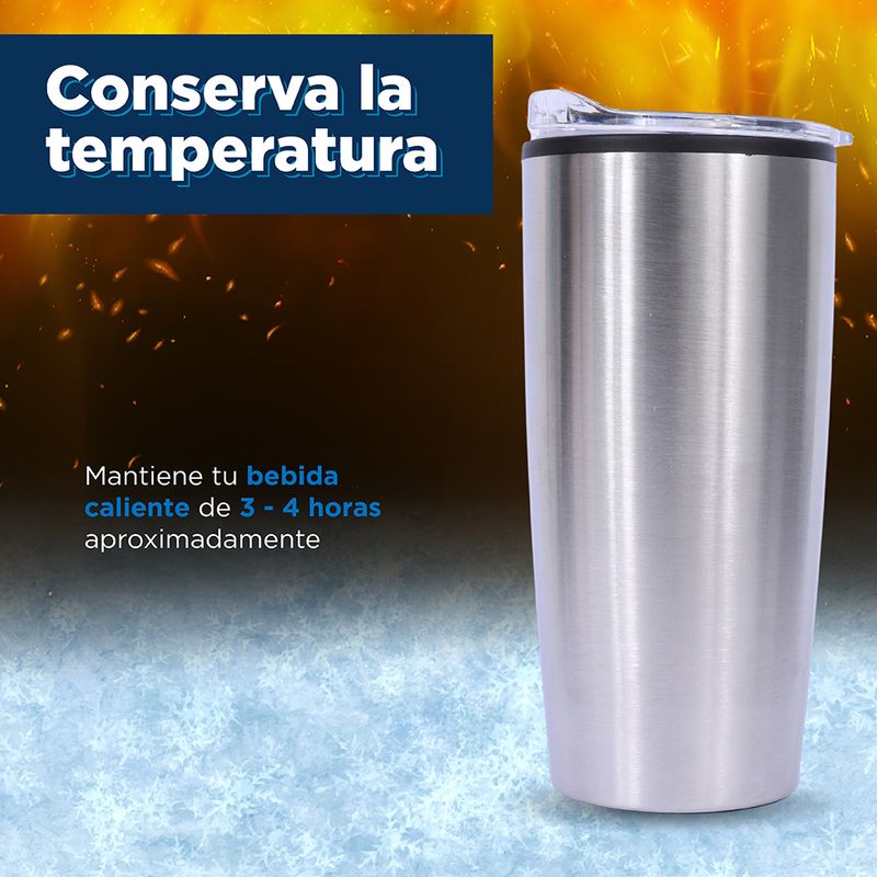 Vaso de Acero Inoxidable Metalico 500 Ml