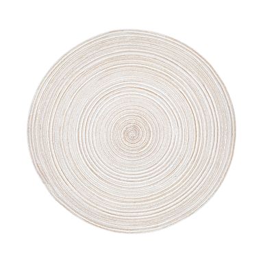 Individual para Mesa Redondo Trenzado Beige
