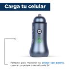 Cargador-de-Dos-Salidas-para-Coche-Usb-y-Tipo-C-Modelo-U18-Gris-4-13440