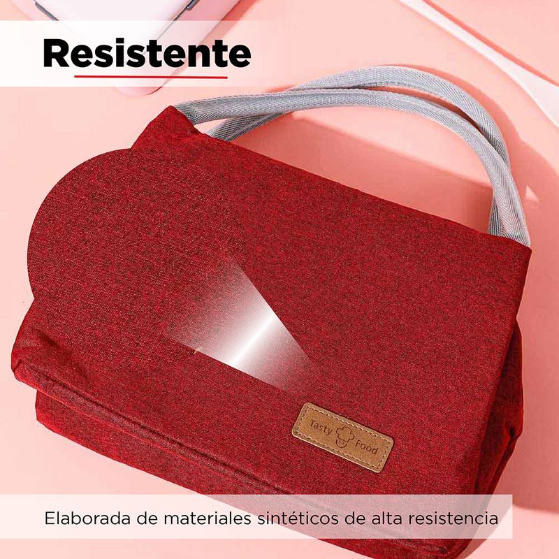 Lonchera-de-Color-Solido-de-Gran-Capacidad-Rojo-2-13936