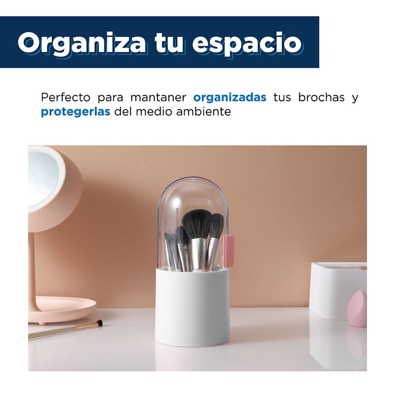 Organizador Para Brochas De Maquillaje A Prueba De Polvo - Hogar - Miniso  en Línea - Miniso