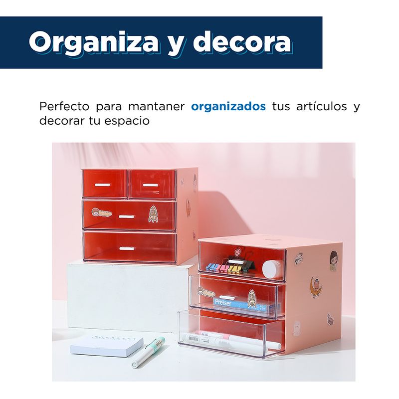 Organizador-de-Escritorio-con-4-Cajones-Rosa-4-13817