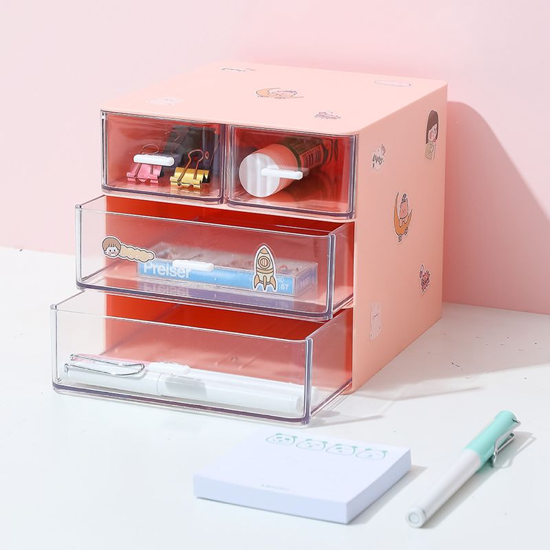 Organizador-de-Escritorio-con-4-Cajones-Rosa-6-13817