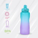 Botella-de-Plastico-de-Gran-Capacidad-Colores-Degradado-con-Asa-Verde-Y-Morado-2L-2-14004