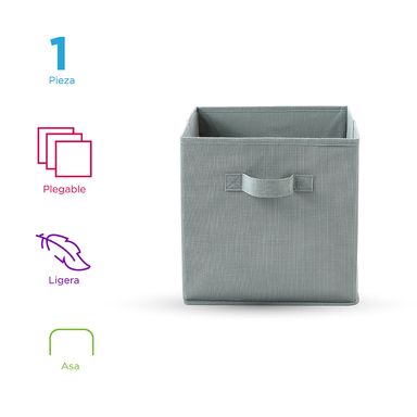 Cubo de Almacenamiento de Tela No Tejida Gris