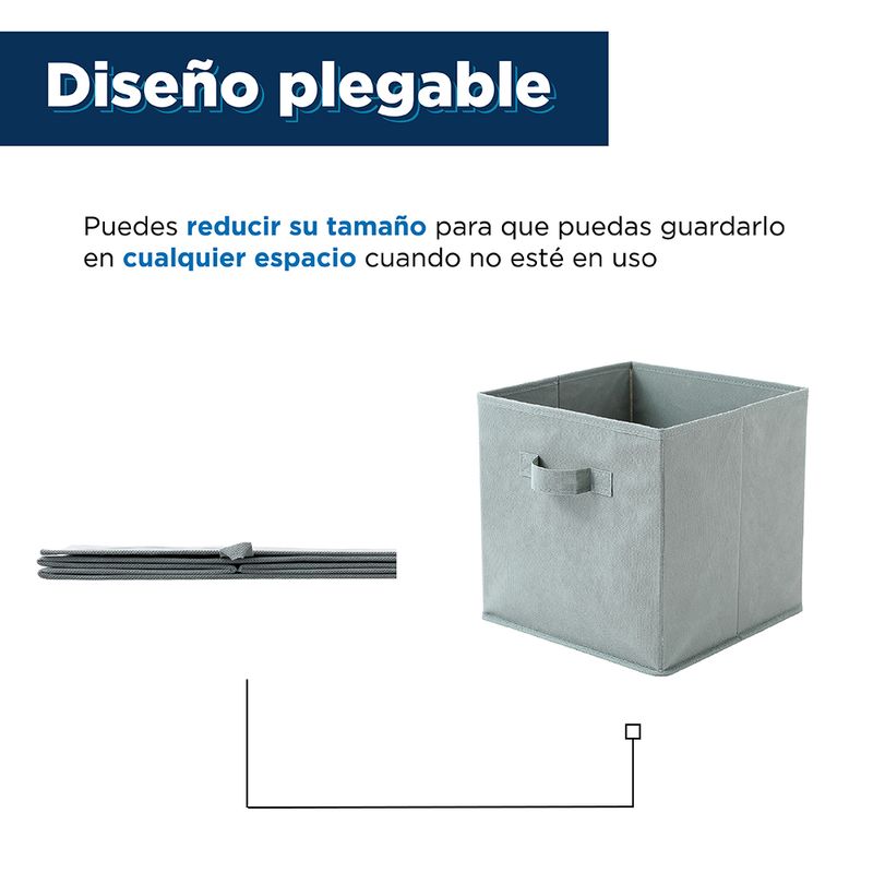 Cubo-de-Almacenamiento-de-Tela-No-Tejida-Gris-3-13830