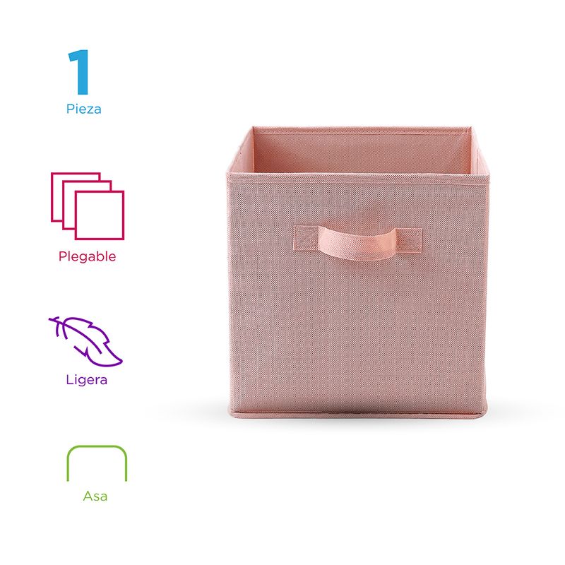 Cubo-de-Almacenamiento-de-Tela-No-Tejida-Rosa-2-13832