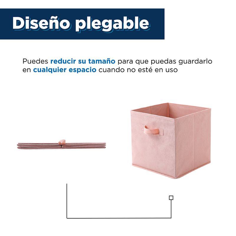 Cubo-de-Almacenamiento-de-Tela-No-Tejida-Rosa-3-13832