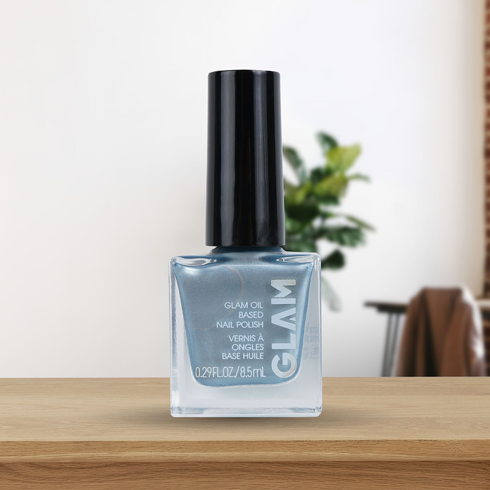 Esmalte para Uñas A Base de Aceite Azul Metalico