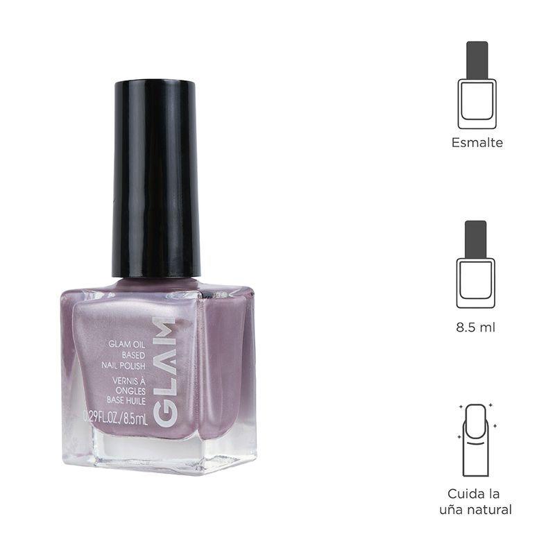 Esmalte para Uñas A Base de Aceite Rosa Metalico