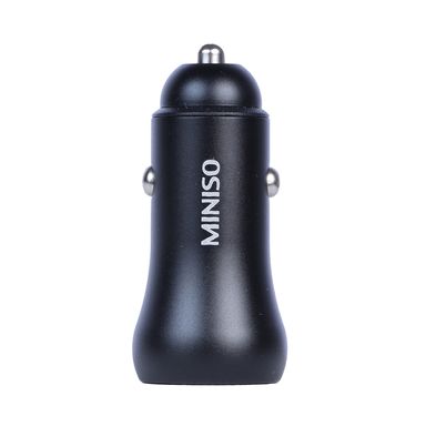 Cargador de Dos Salidas para Coche Usb Y Tipo C Modelo U18 Negro