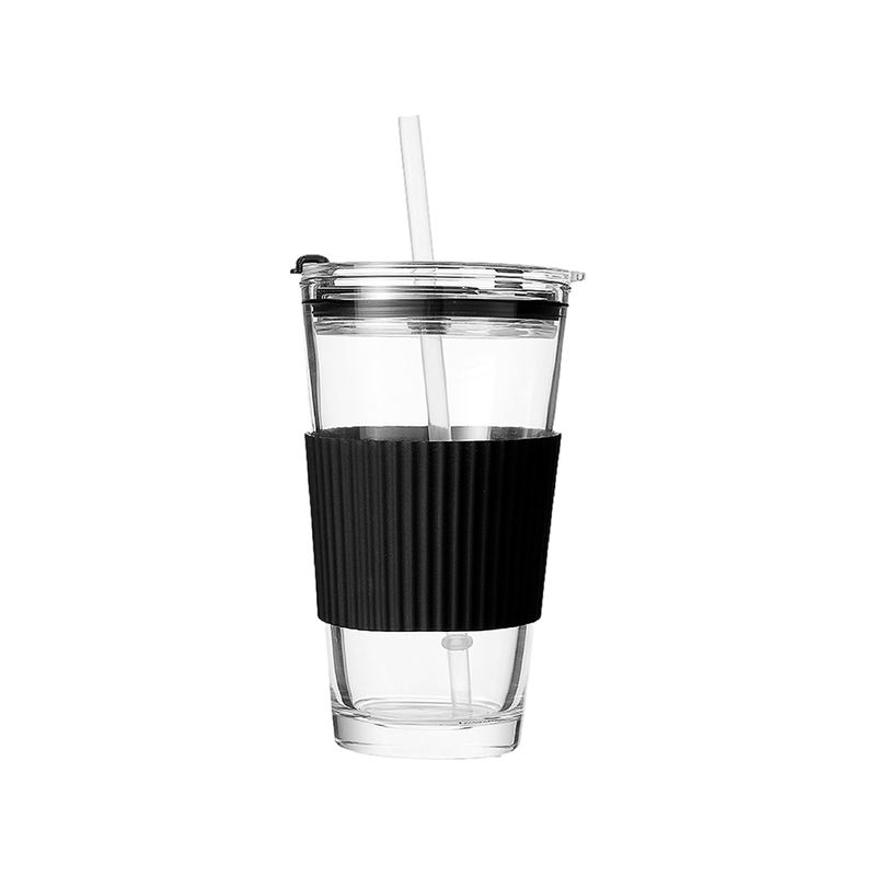 Vaso-de-Vidrio-con-Pitillo-Y-Protector-de-Silicona-Negro-460-Ml-1-13953