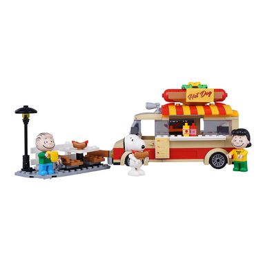 Bloques de Construccion de Snoopy Street Fair Camion de Hot Dogs 289 Pzas