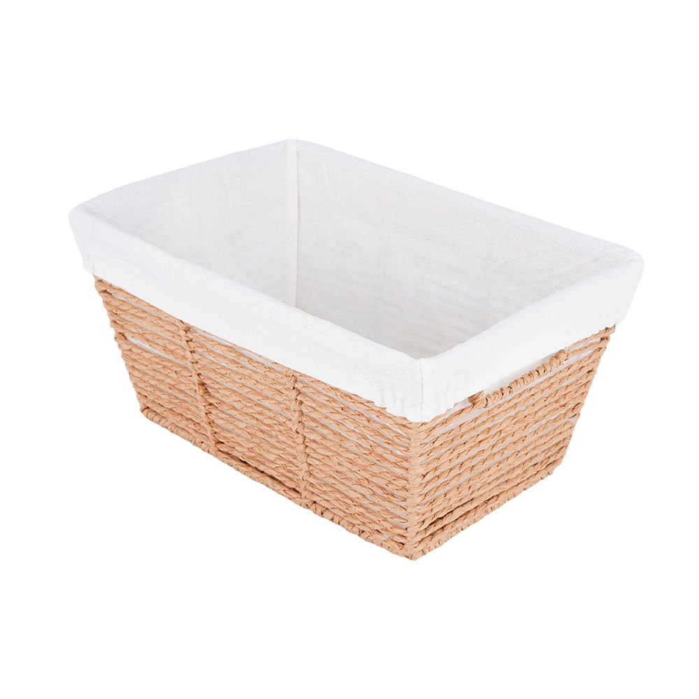 StorageWorks Cesta de almacenamiento para organizar, pequeñas cestas de  mimbre con forro de fibra natural, cesta de almacenamiento de papel  higiénico