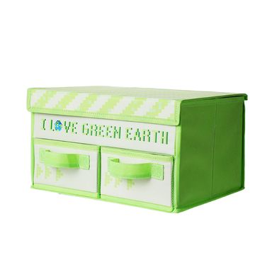 Organizado de Tela con Cajones I Love Earth Verde