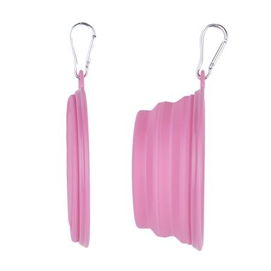 Tazon Plegable Portatil de Mascota Pet Series Mediano Rosa
