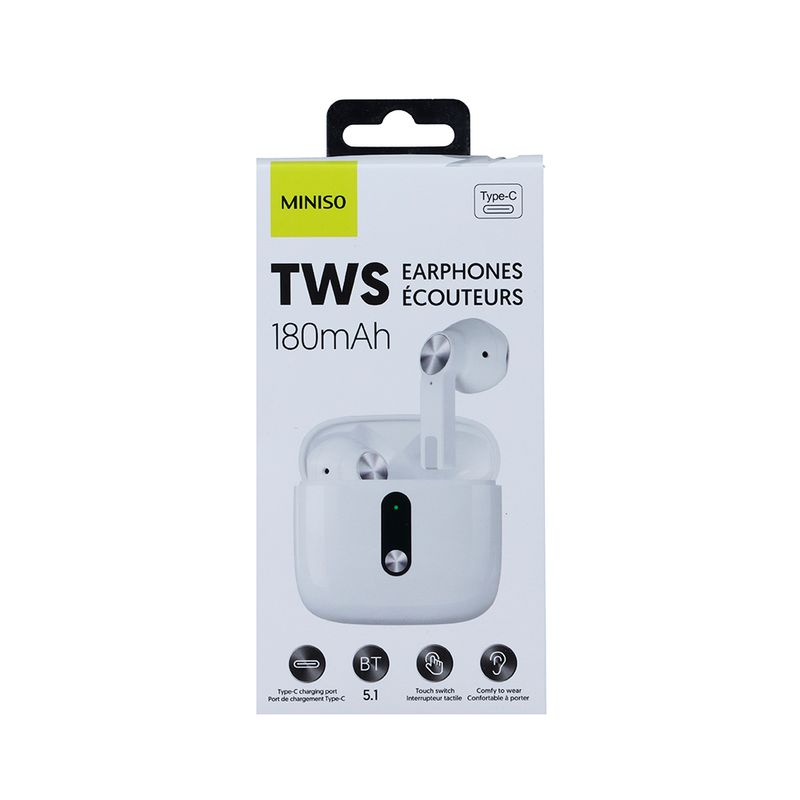 Audionos Half In Ear Tws Modelo 118 Blanco