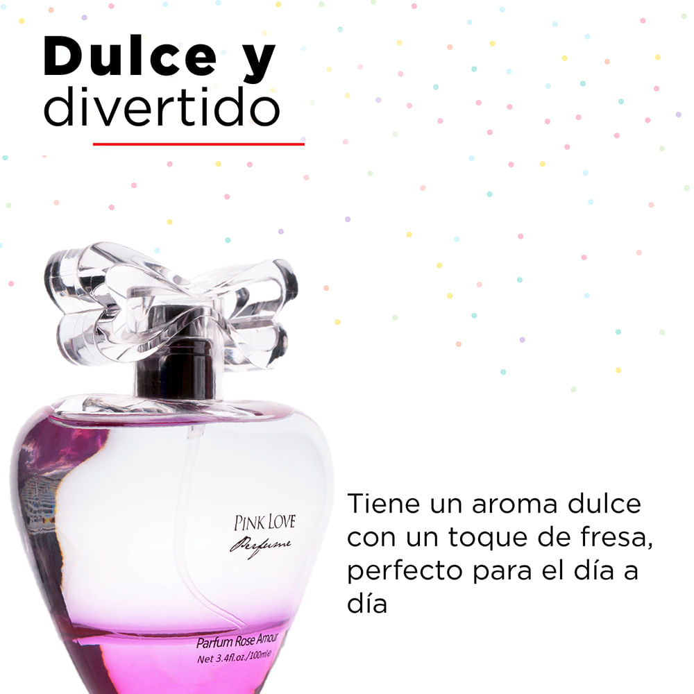 Perfume Pink Love Dulce con Toques de aroma a Fresa