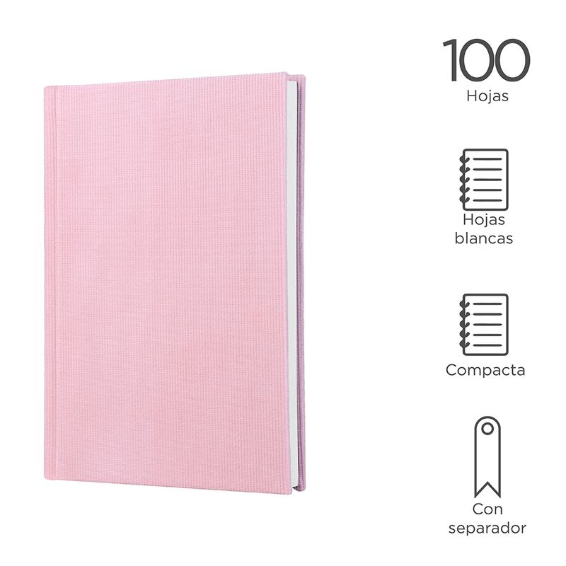 Cuaderno-De-Tapa-Dura-A5-Corduroy-Rosa-de-100-Hojas-3-14860