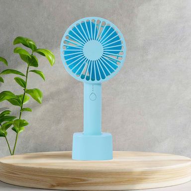 Mini Ventilador de Mano con Base 1200 Mah Miniso Azul