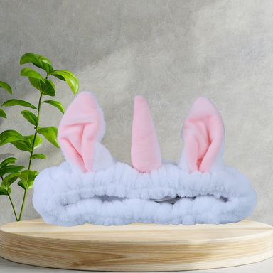 Banda para el Cabello Unicornio Blanco con Rosa