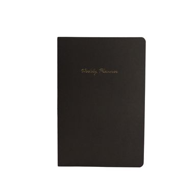 Cuaderno Estampado con Plan Semanal Negro 32 Hojas